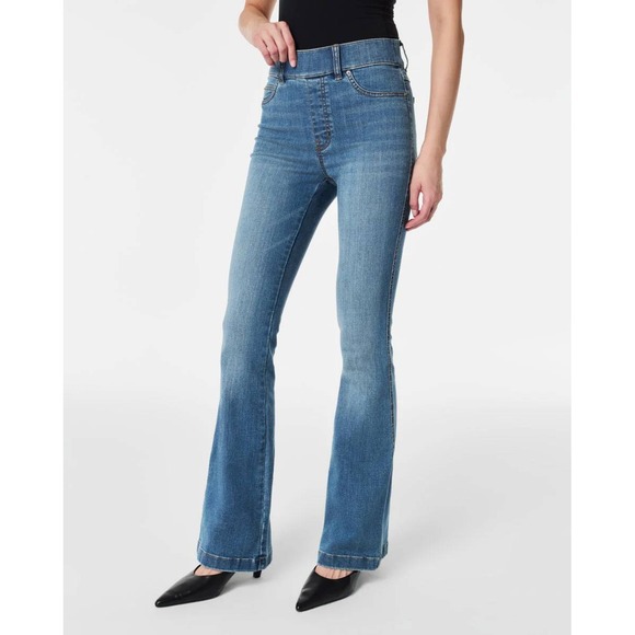 SPANX Denim Jeggings Women's Size Large High Rise Comfort Stretch - Picture 1 of 10